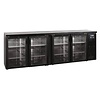 HorecaTraders Bar cooler with 4 glass doors | 630 litres