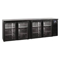 Bar réfrigéré avec 4 portes vitrées | 630 litres