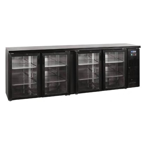  HorecaTraders Barkühler mit 4 Glastüren | 630 Liter 