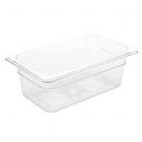 Gastronorme en plastique 1/4 | 3 tailles transparentes