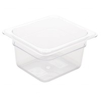 Bacs GN en plastique résistant 1/6 | 3 formats