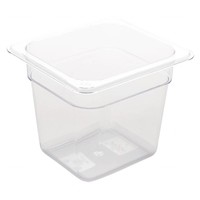 Bacs GN en plastique résistant 1/6 | 3 formats
