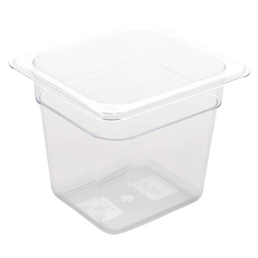 Strong plastic GN containers 1/6 | 3 sizes