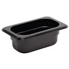 Vogue Bacs GN en plastique 1/9 | 2 tailles - Noir