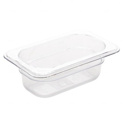  Vogue Plastic GN containers 1/9 | 2 Sizes - White 