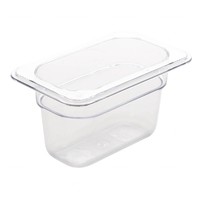 Bacs GN en plastique 1/9 | 2 tailles - Blanc