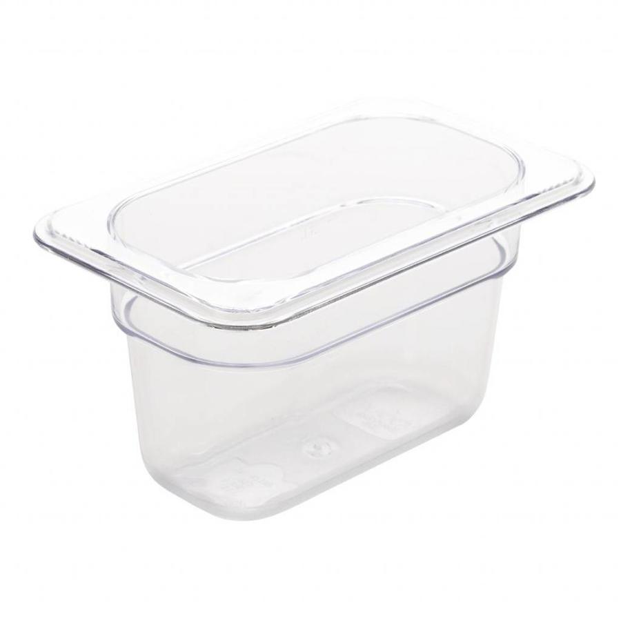 Plastic GN containers 1/9 | 2 Sizes - White