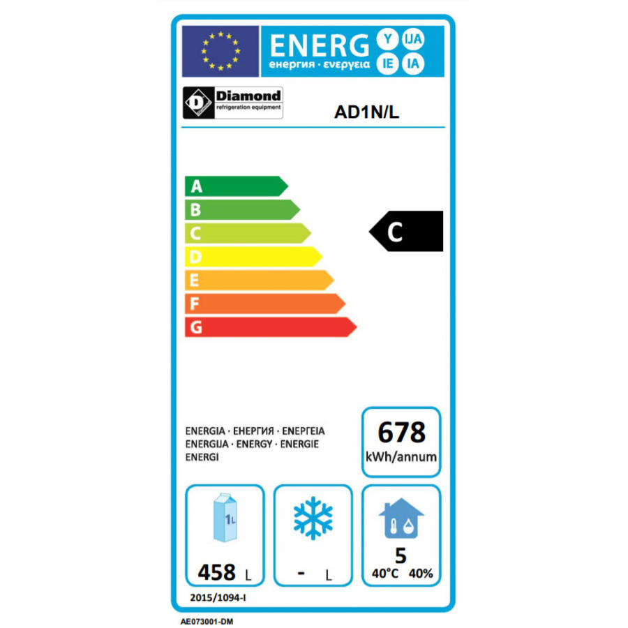 RVS Koelkast 1 GN 2/1 | ECO Model