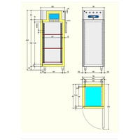 Edelstahlkühlschrank 1 GN 2/1 | ECO-Modell