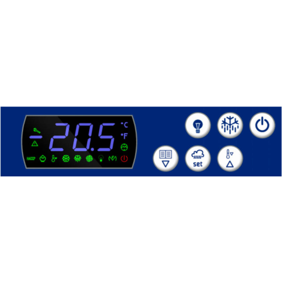 Edelstahlkühlschrank 1 GN 2/1 | ECO-Modell