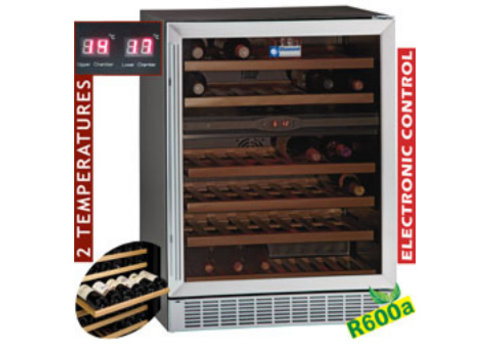  HorecaTraders Vitrine d'armoire à vin | 38 bouteilles 