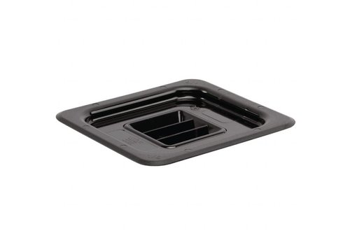  Vogue Couvercle en plastique GN 1/6 noir 