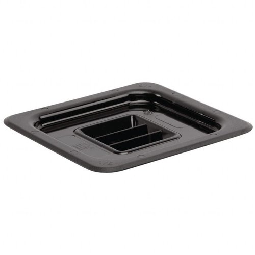  Vogue Couvercle en plastique GN 1/6 noir 