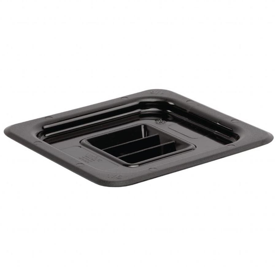 Couvercle en plastique GN 1/6 noir