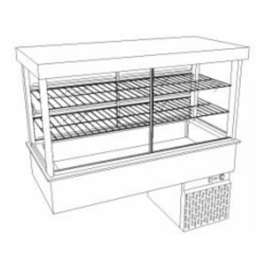 Refrigerated built-in showcase