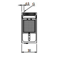 Deep Fryer Gas 8 Liter Table Model 6.8 Kw