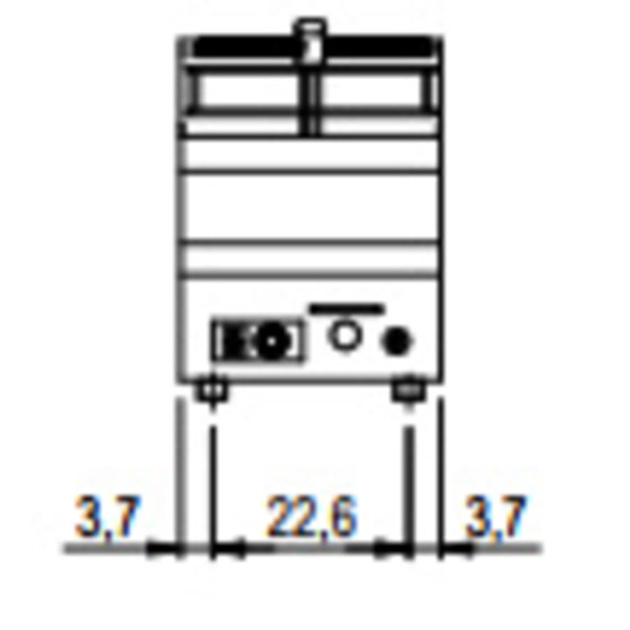 Friteuse à gaz 8 litres modèle de table 6,8 kW