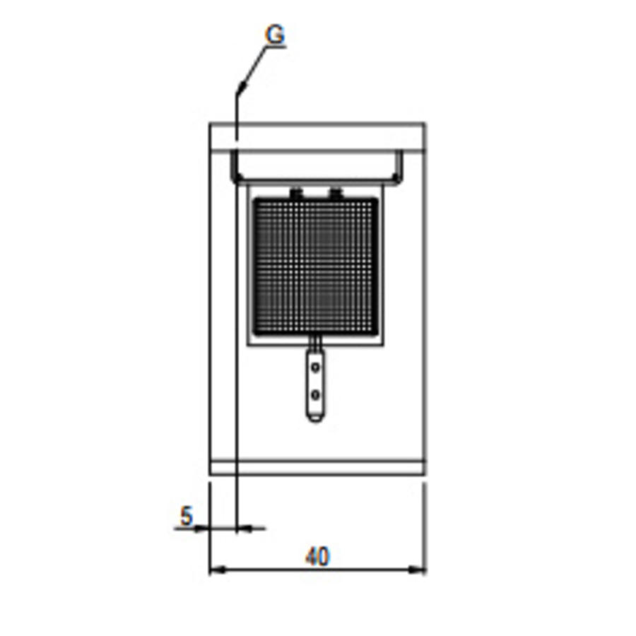 Friteuse 8 litres 5,4 kW