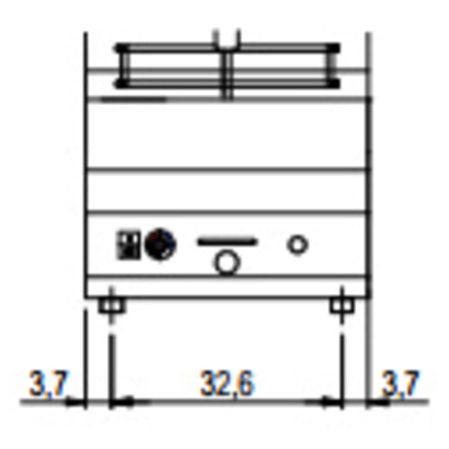 Friteuse 8 Liter 5,4 kw