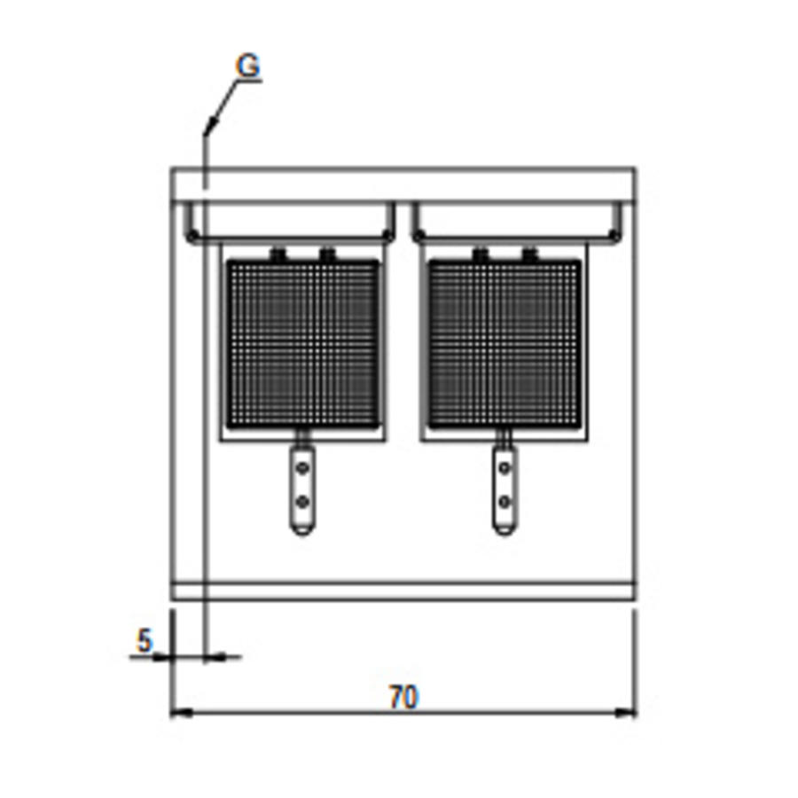 Friteuse Gas | 2x8 Liter 11KW