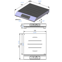 Inductieplaat 3000Watt | Tactiele toetsen