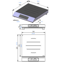 Inductieplaat 3500Watt | Tactiele toetsen