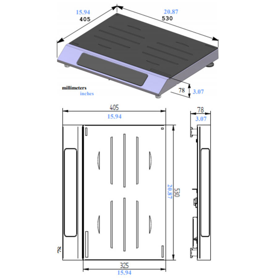 Induction plate 2 cooking zones (2x 1750 W) | Tactile keys