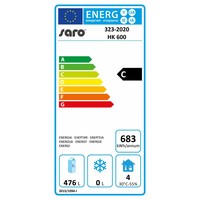 Réfrigérateur de restauration debout 575 litres | Ventilateur