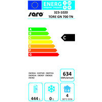 Réfrigérateur en acier inoxydable à portes réversibles de 700 litres