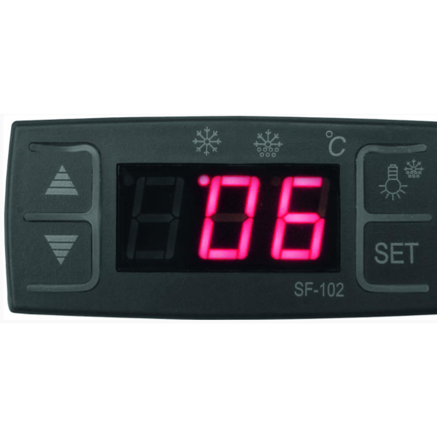 Mini refrigerated display case Black | 78 liters