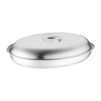 Stainless steel oval covered dish | 5 Formats