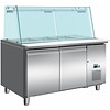 Saro Cooling Table With Glass Top