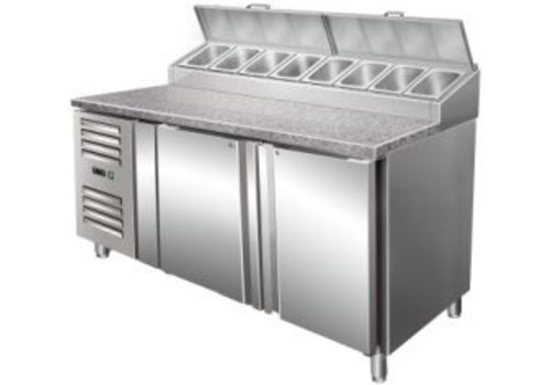  Saro Table de préparation réfrigérée à 2 portes 