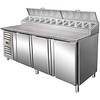 Saro Refrigerated Preparation Table 3 Doors with Fan