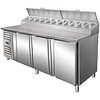 Saro Refrigerated Preparation Table 3 doors with Fan