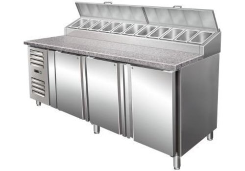  Saro Refrigerated Preparation Table 3 Doors with Fan 