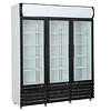 HorecaTraders Wall refrigerated display case with 3 glass doors | 160 cm | 1065 liters