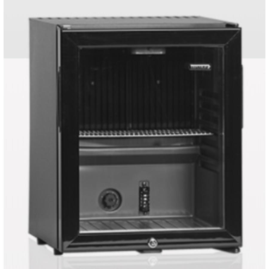 Mini-glacière noire TM32G avec porte vitrée