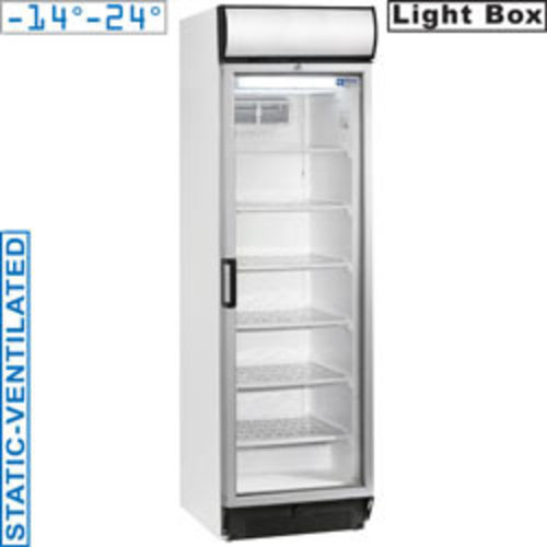  HorecaTraders Static freezer with glass door | Clemence | 380 litres 