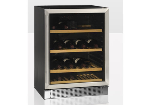  HorecaTraders Wine Cooler with Glass Door TFW160S 