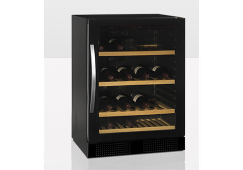  HorecaTraders Wine cooler TFW160F with glass door 