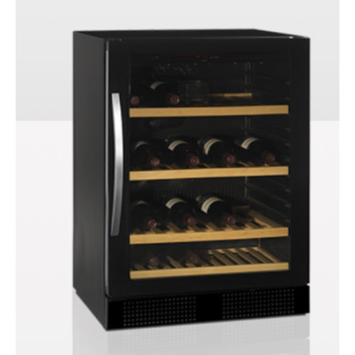  HorecaTraders Cave à vin TFW160F avec porte vitrée 