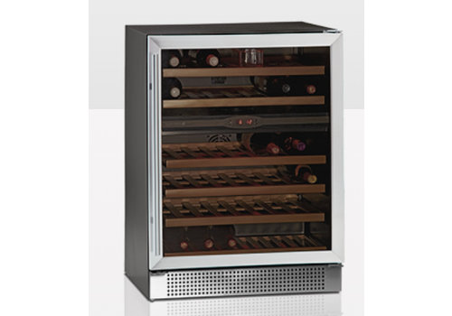  HorecaTraders Wine Cooler with Glass Door TFW160-2S 