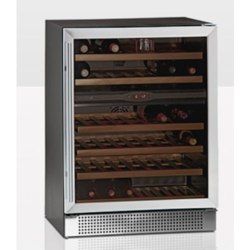  HorecaTraders Weinkühlschrank mit Glastür TFW160-2S 