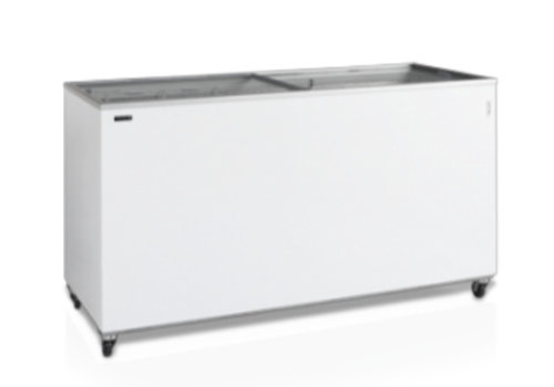  HorecaTraders Congélateur blanc avec roulettes | 1550x630x798 