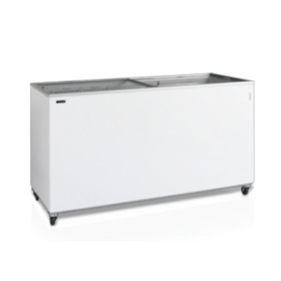 Weißer Gefrierschrank mit Rädern | 1550 x 630 x 798