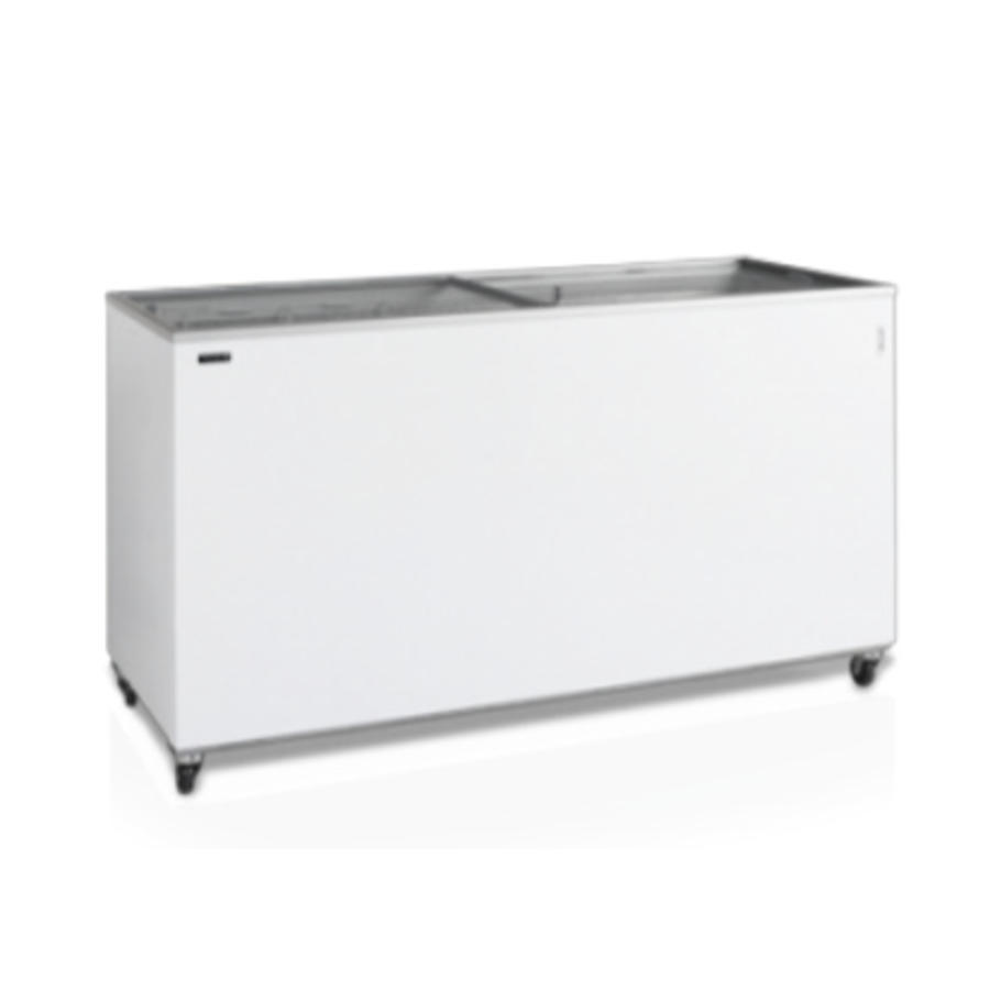 White chest freezer with wheels | 1550x630x798
