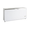 HorecaTraders Stainless steel chest freezer with stainless steel lid
