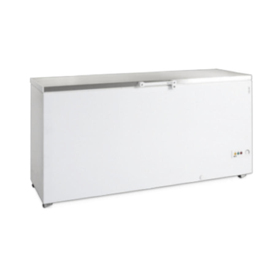 Stainless steel chest freezer with stainless steel lid