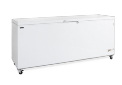  HorecaTraders extra large white chest freezer | 2060x716x830 